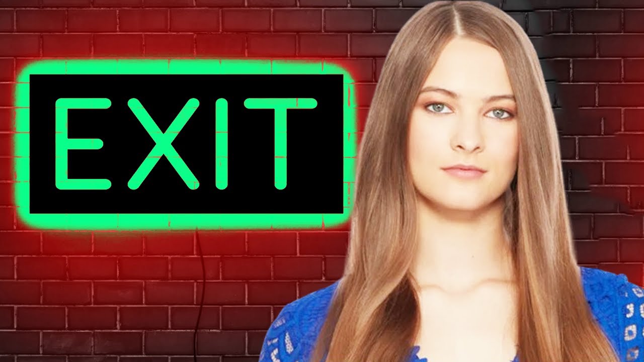 The actress Avery Pohl leaving the show GH Comings and Goings